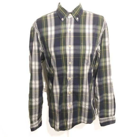 J Crew Plaid Button Down Sz Medium - Picture 2 of 4